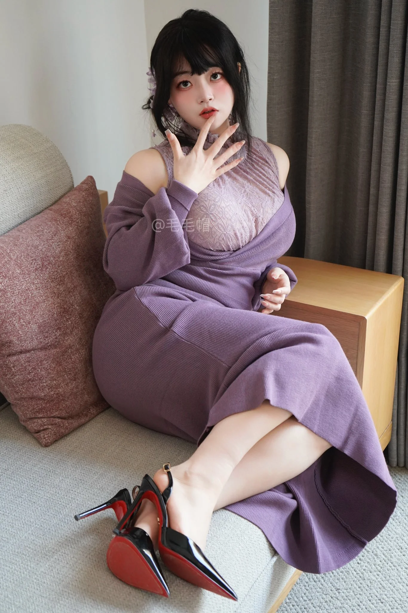 一只毛毛帽写真图片(4)